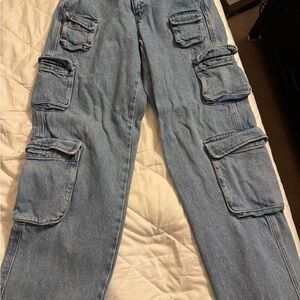 Fashion Nova Blue Relaxed Jeans